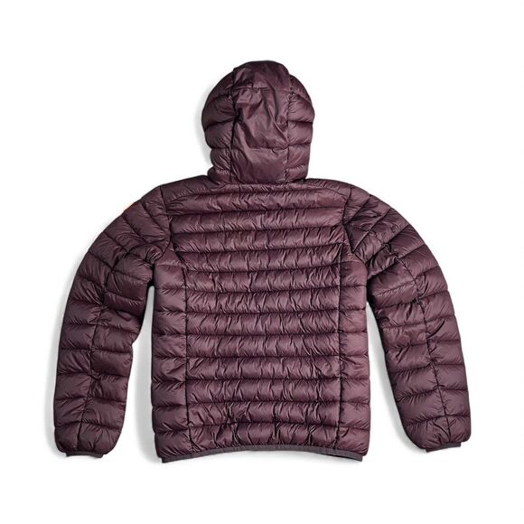 Save The Duck Kids Hooded Ultra Light Jacket Puffer Ski Coat Size 12 PlumTech - Picture 2 of 16